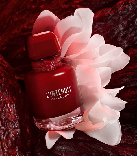 givenchy l'interdit echantillon|givenchy l'interdit rouge ultime.